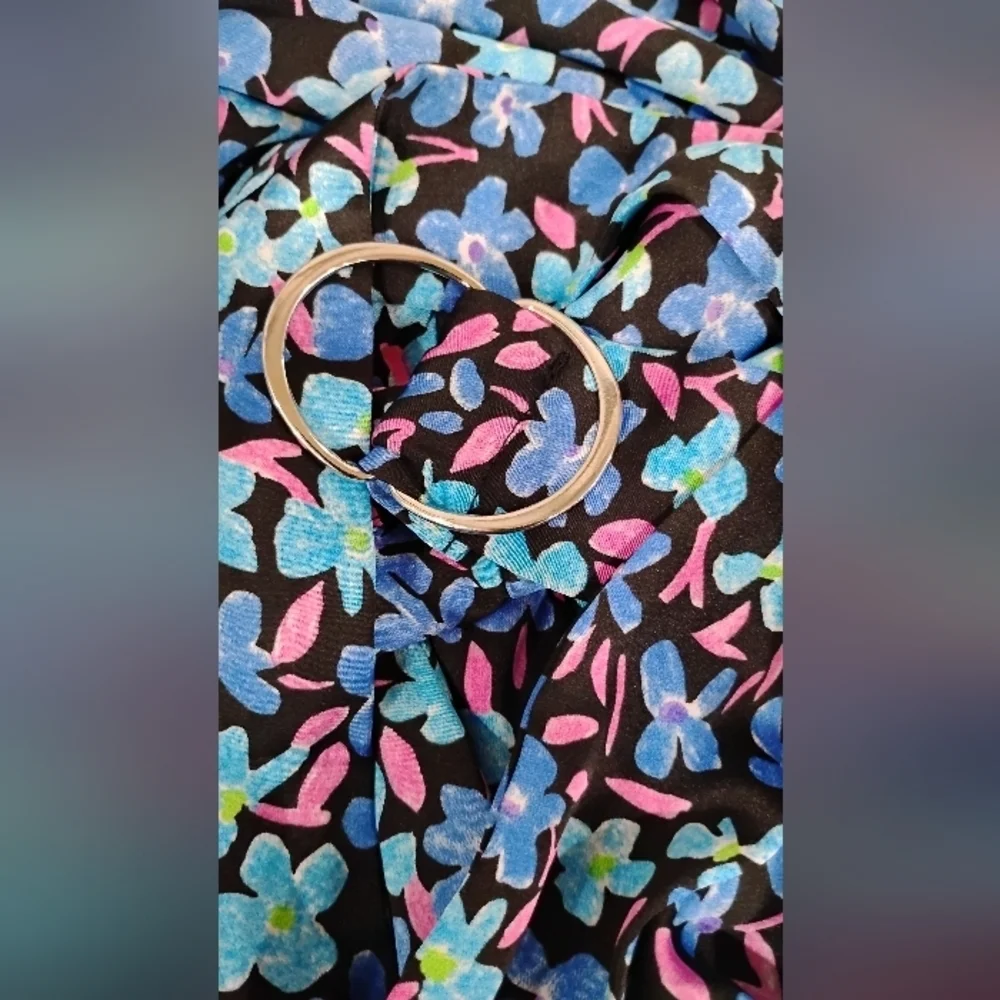 RETRO FLORAL MAXI DRESS NWOT - Picture 8 of 13